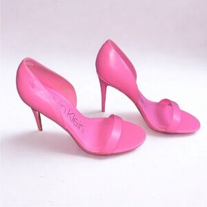 Calvin Klein Slip on Pink Stiletto Sandals Sz-6.5